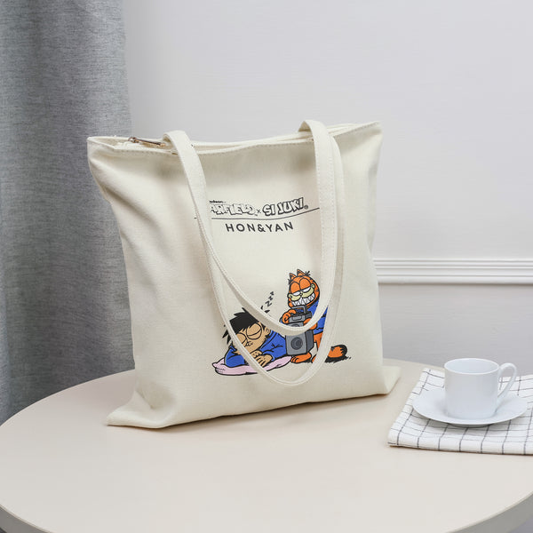 HONYAN Juki X Garfield Cat Music Totebag