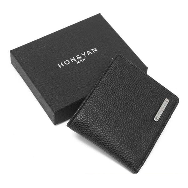 HONYAN MAN Dompet Pria Lipat Kulit Terbaru Asli Original - Rei short wallet