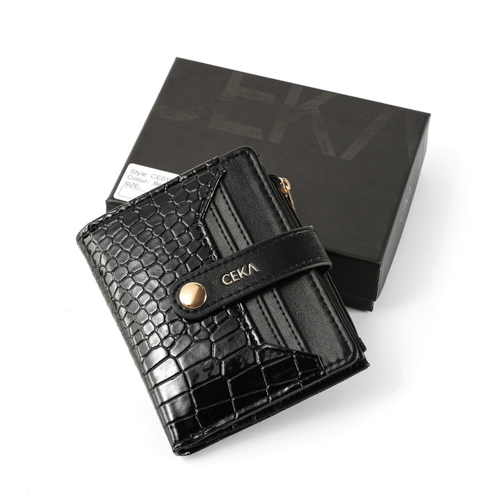 Ceka Wallet CEKA Fenne Short Wallet – Dompet Mini Wanita Croco Murah dan Elegan