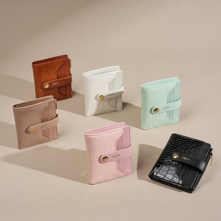 Ceka Wallet CEKA Fenne Short Wallet – Dompet Mini Wanita Croco Murah dan Elegan