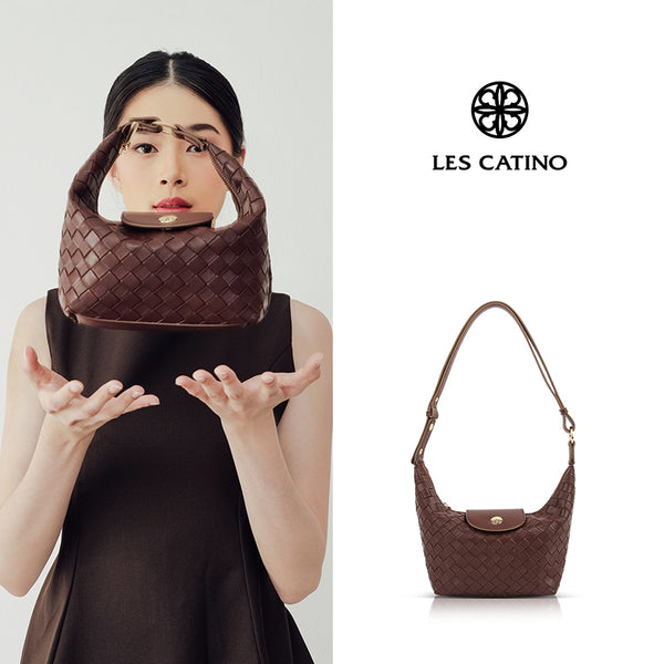 Tas Bahu Les Catino Olif Braided Shoulder